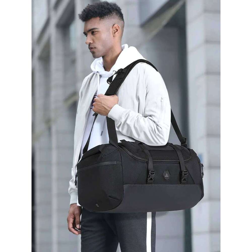 OZUKO Duffel Large Bags Capacit Weekender Travel Lage Men Outdoor Hiking Sport Football Backpack Ball Bag