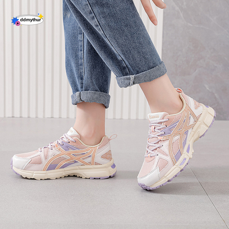 2024 New Women's Versatile Thick-Soled Dad Sneakers Mesh Breathable Running Casual Shoes for Summer ddmythur