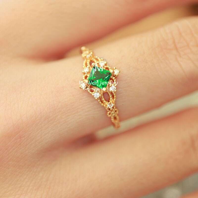 Inlaid Diamond Light Luxury Hollow INS Niche Design Sense Minimalist Open Ring