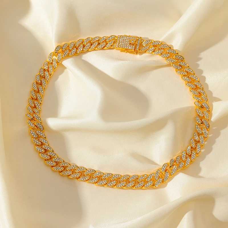 EILIECK Silver Color Cuban Chain Necklace For Women Girl Fashion New Party Gift Thick Neck Chain Waterproof Jewelry Bijoux W250618