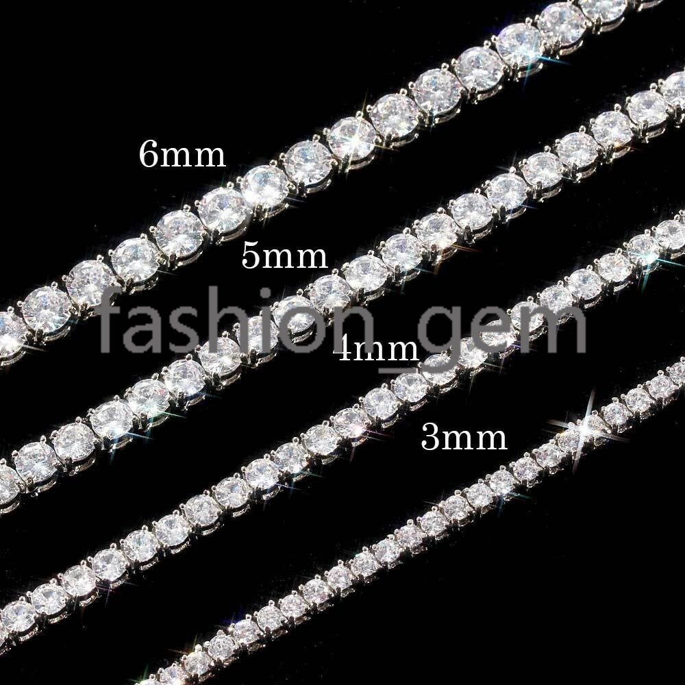 Tennis Necklace Bracelet Pass Diamond Tester Iced Out Bling Moissanite Diamond Hip Hop Jewelry 925 Silver Tennis Chain