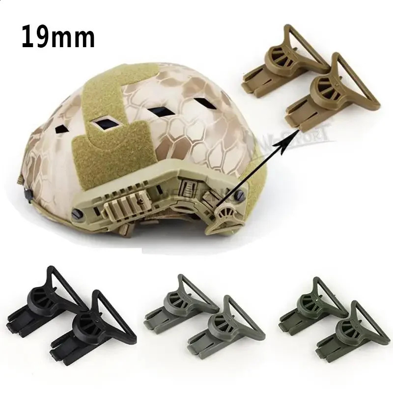Tactical NVG Rotating Clamp Rail Adapters Goggles Buckle Helmet Adapter Nylon Rope Accessories 250611