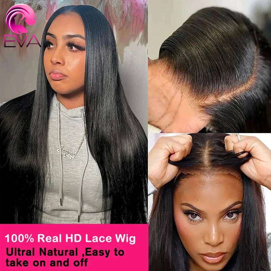 13x6 Hd Frontal Wig 13x4 Front Human Hair Bone Straight Closure Wigs 5x5 6x6 7x7 HD Lace Melt All Skins