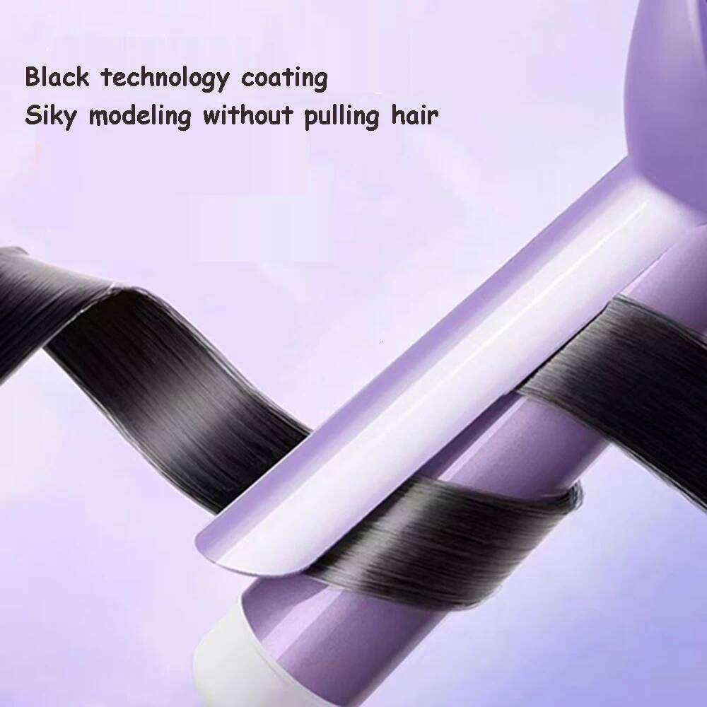 Women Professional 40Mm Ceramic Swivel Curling Iron Big Wave Electric Curler Hair Styling Tool