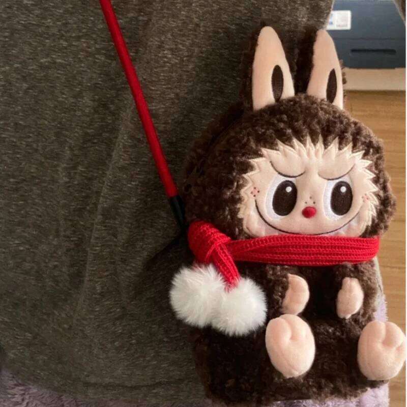 Genuine Popmart The Monsters Classic Series Labubu Doll Crossbody Surrounding Versatile Cute Bag Girls Practical Gift