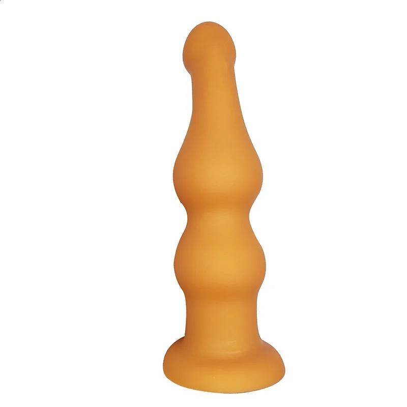 In-Depth Anal Plug Dilatior Anal Beads With Suction Cup Silicone Butt Plug Adult Toys Mens Sex Masturbator Plug Vagins Anal Toys 250617