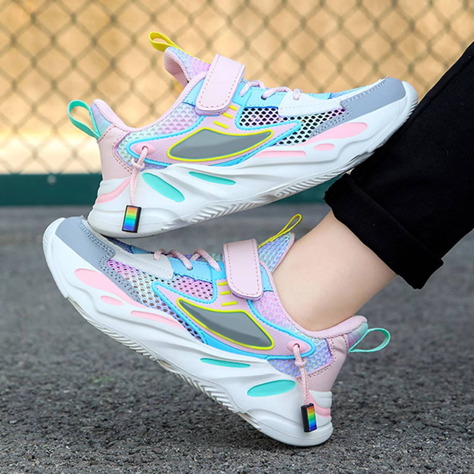 Ddmyshoesvip Breathable Mesh Kids Sneakers Lightweight Boys Casual Running Shoes Children's Shoes Stylish Footwear Girls Size