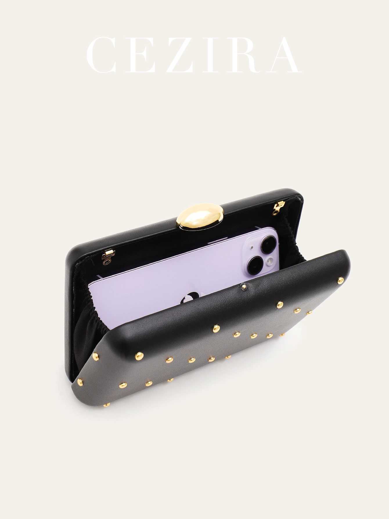 Women FAshion Elegant Glamorous PU Vegan Leather CluTCh Square Box Handbag Long Chain Evening Bag Party Holiday Z250618
