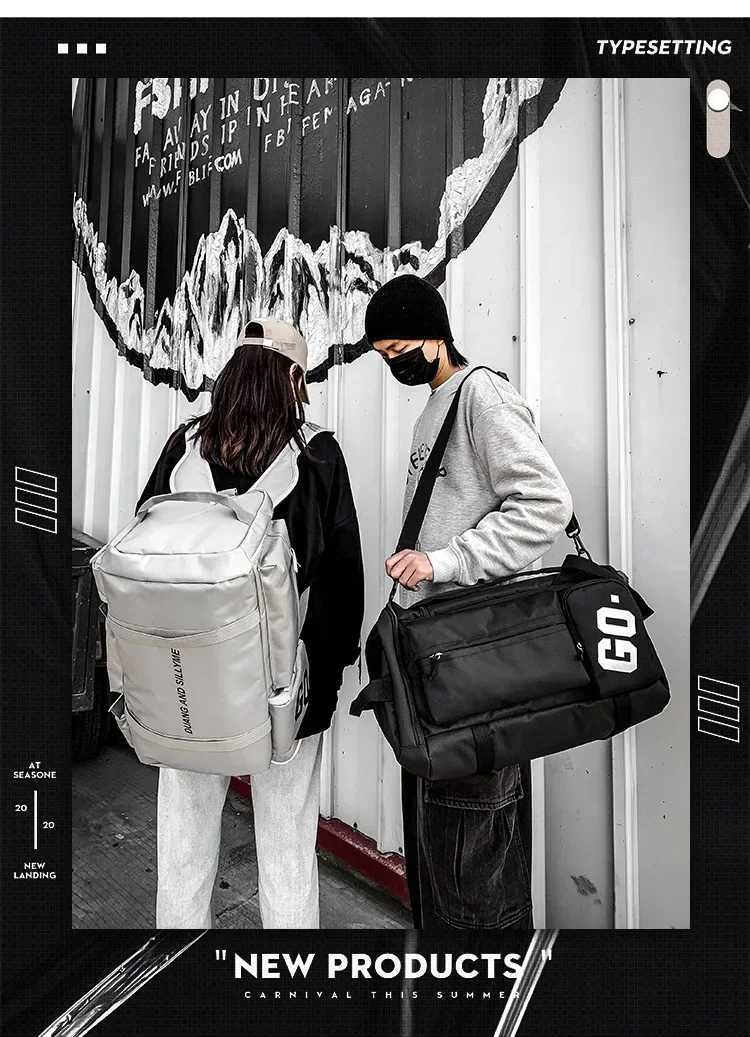 Fitness Travel Bag Sports Backpack Men Women Sports bag Large Capacity Gym Bag with Shoe Compartment Portable Duffle Bag Handbag W250618
