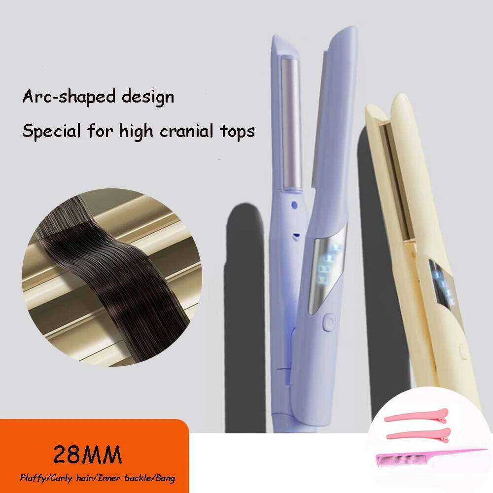 Semi-Arc Shaped Splint Morgan Ceramic Curlers Fluffy Hair Root Perm Curling Fast Heating Flat Iron