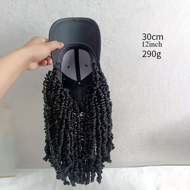 African Fashion Hat with Dreadlocks Spring Coils Natural Sports Trendy Snapback Cap