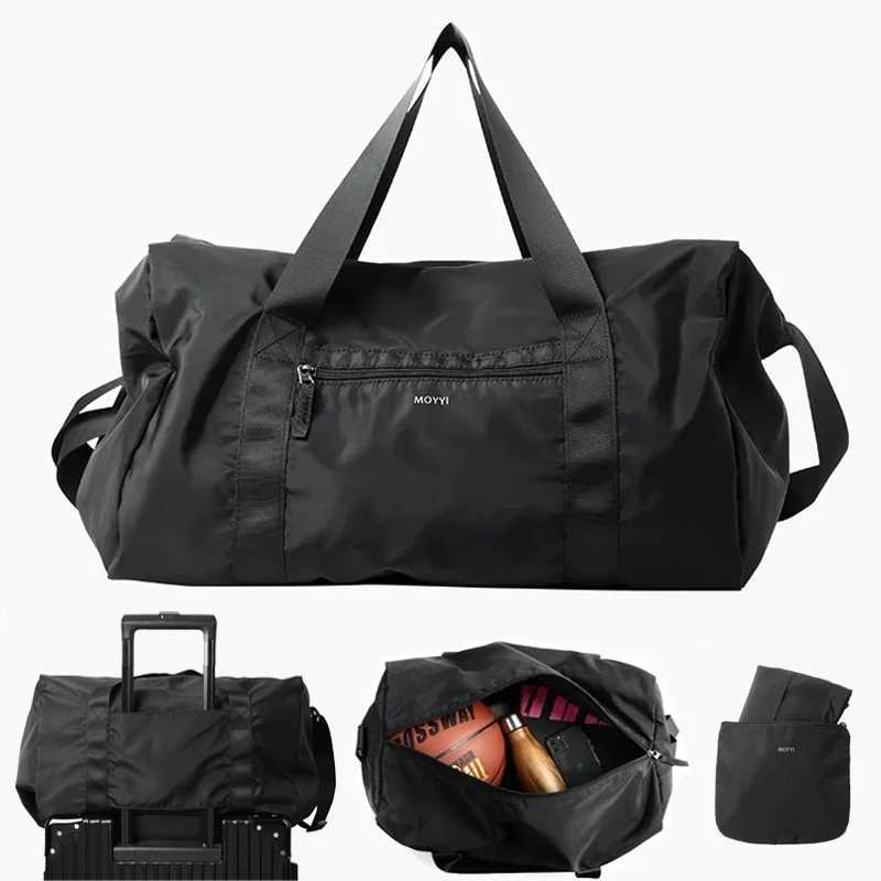Oxford Foldable Travel Duffel Bag for Men 37L Waterproof Sports Tote Gym Shoulder Weekender Overnight Bags Large Capacity W250618