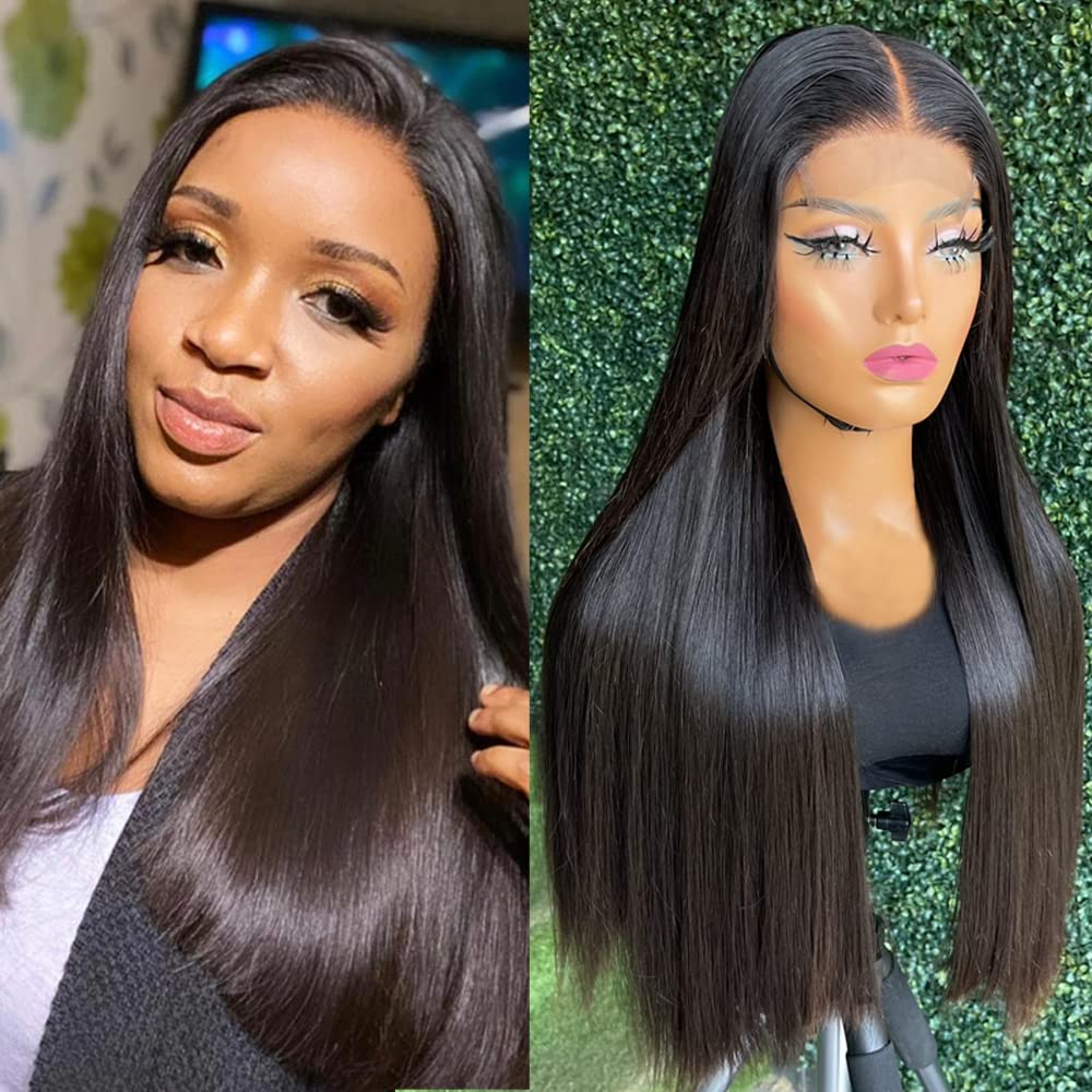 Super Double Drawn Straight Lace Front Vietnamese Human Hair Wig 4x4 5x5 6x6 7x7 13x4 13x6 360 Full Lace Wigs for Women Natural Color Thick to End