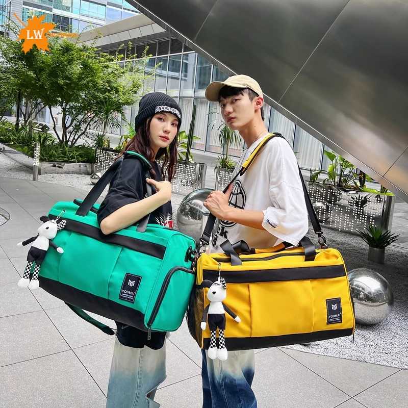 Customized large capacity single shoulder crossbody bag nylon waterproof travel bag basketball bag printed W250618