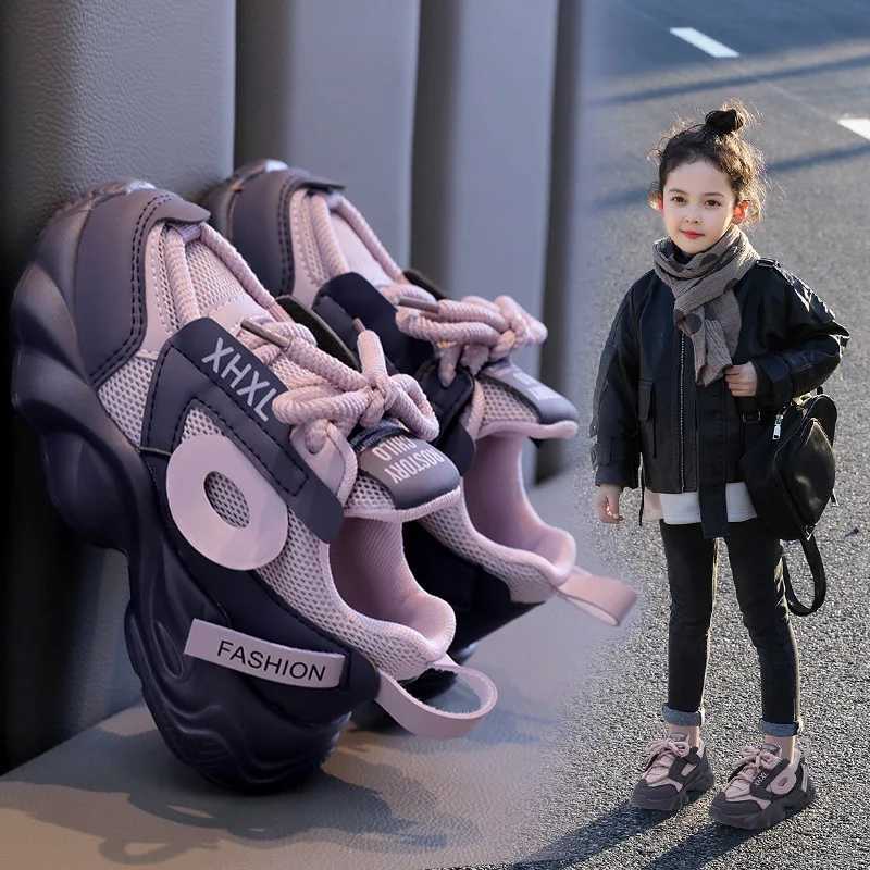 Kids Spring Sneakers Boys Girls School Casual Shoes New 2025 Outdoor Breathable Running Shoes Children Soft Sole Non-slip Sports Z250618