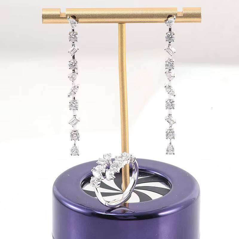 Multi-Shaped Wedding Jewelry for Women S Sier VVS D Color Near-Earth Laboratory White Earrings