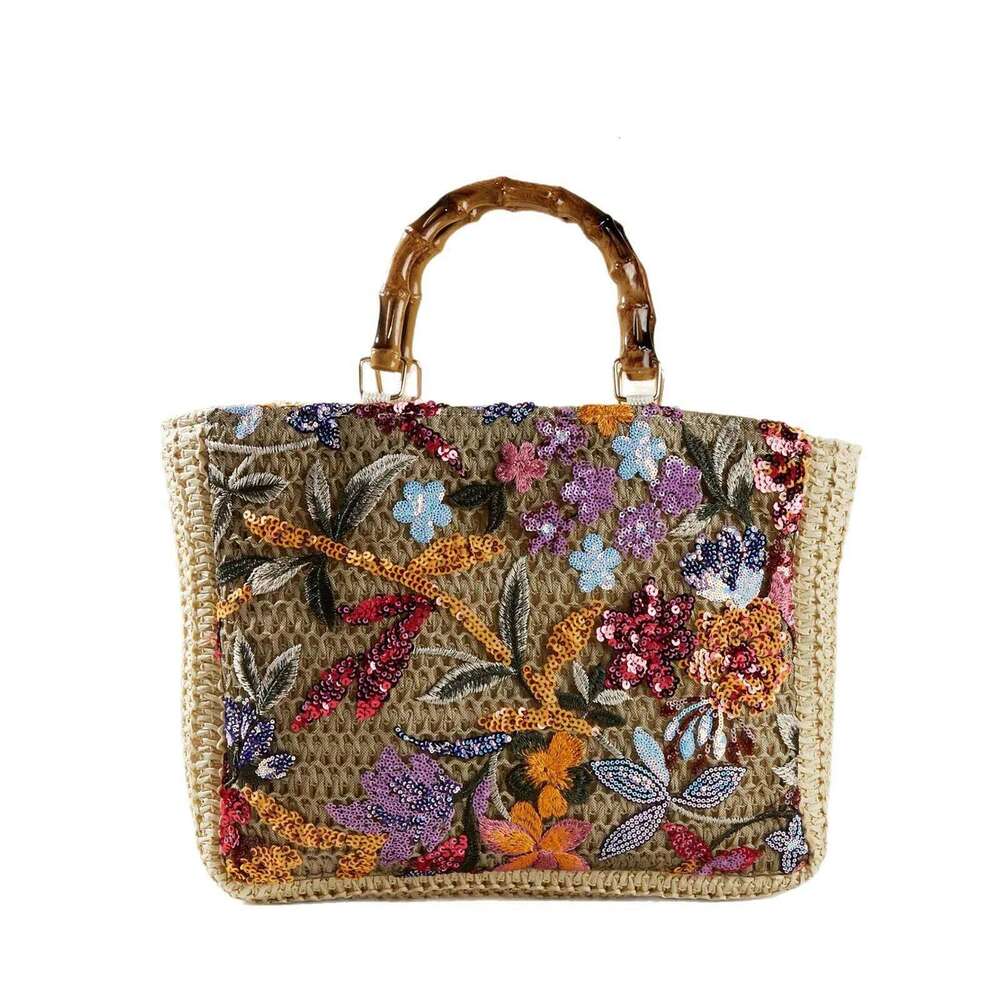 Women's Large Capacity Shoulder Summer Straw Woven Basket Handbag Fashion Female Designer Beach Bag Bali Shopper Tote