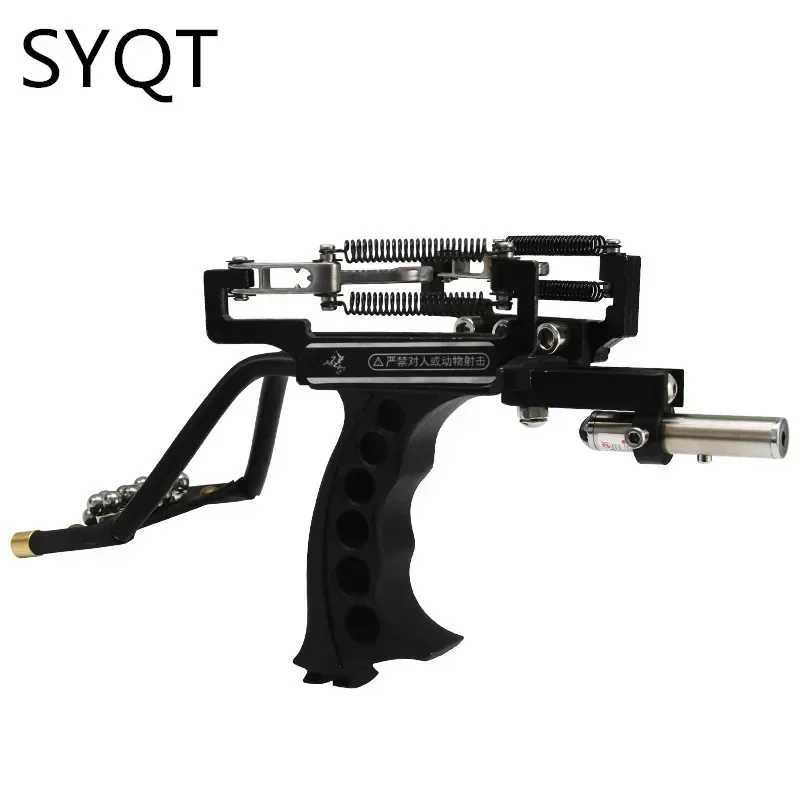 4-color Metal Laser Slingshot Hunting Fishing Professional Sling Shot Outdoor Hunting Shooting Sports Powerful Bow and Arrow W250618