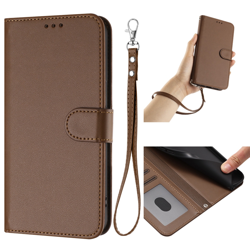 S26 Pro Plain PU Leather Wallet Cases For Samsung S25 Edge S24 Ultra S23 FE Plus A17 A26 A07 M56 X Cover 7 Pro F06 M06 A26 A56 A36 A16 A06 Credit ID C