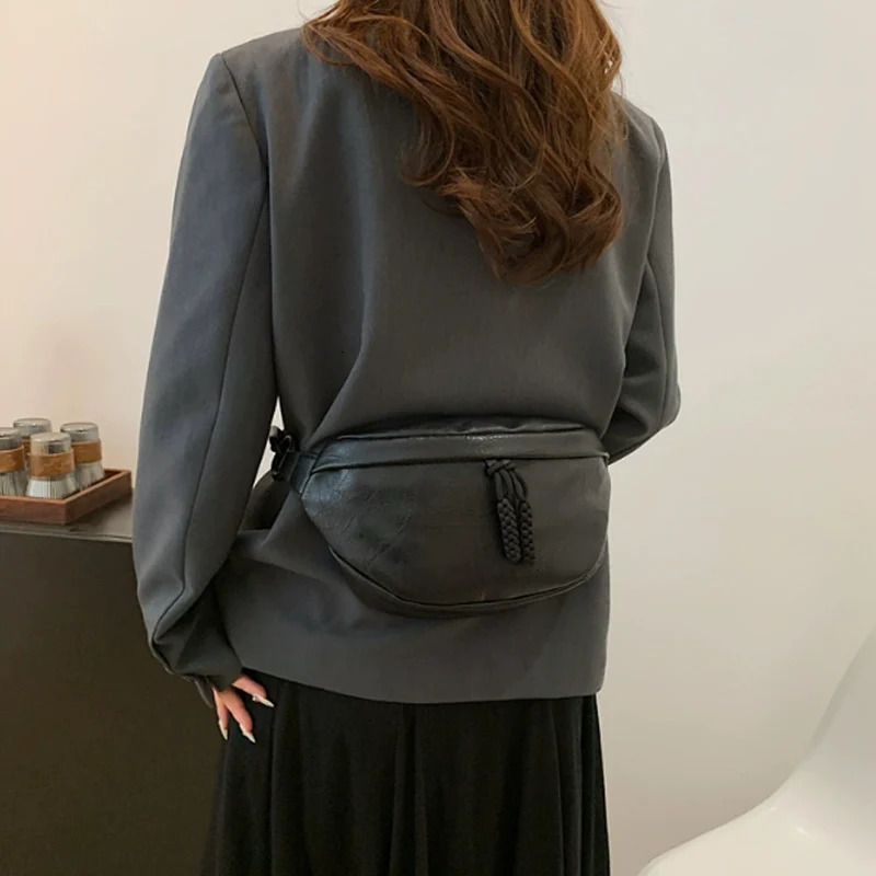 Ladies Waist Bag Fashion Woman Belt Bag Saddle Fanny Pack High-end Soft Leather Shoulder Crossbody Chest Bag 250614