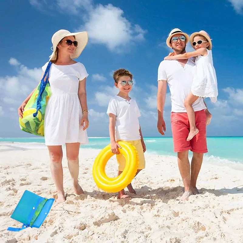 Children Sand ay Portable Mesh Bag Kids Bath Toys Storage Bags Swimming Large Beach Bag for Towels Wen Cosmetic Makeup Bag B250618