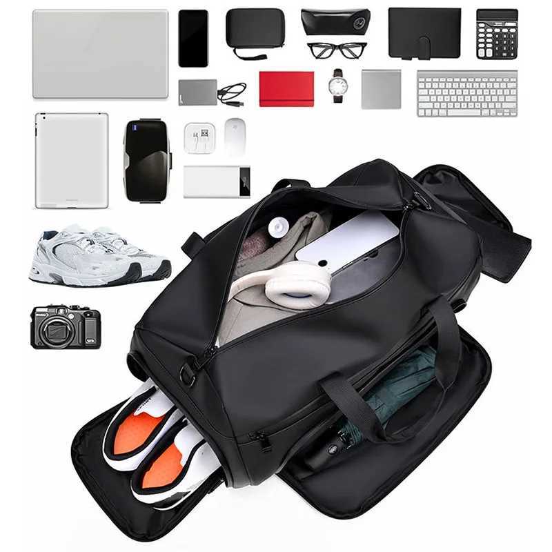 Travel Duffel Bag Outdoor Camping Hiking Swimming Bags with Shoes Pack Sports Gym Fitness Yoga Wet Dry Handbag Luggage Satchel W250618