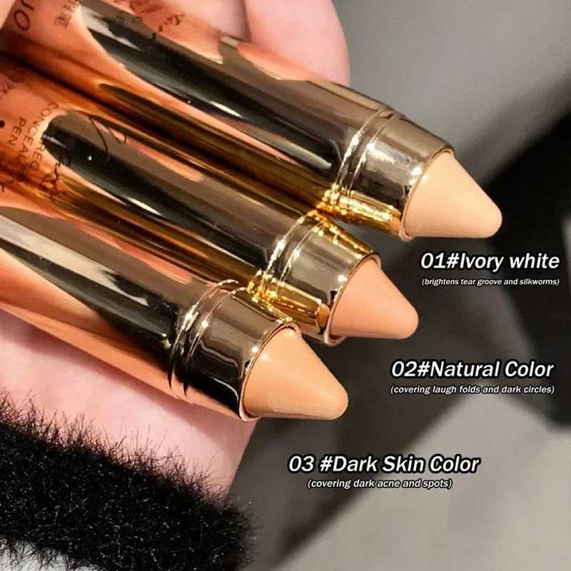 Gold Tube Concealer Pen Natural 3D Face Contouring Crayon Stick Matte Moisturizing Cream Cover Acne Dark Circle Modify Skin Tone XJ250618