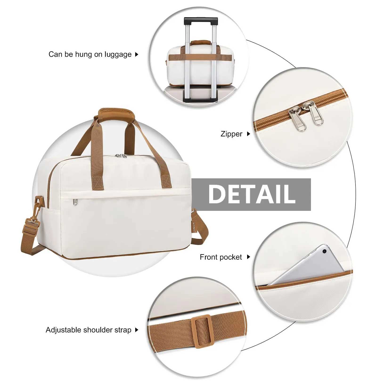 Any Cabin Bag 40x20x25 for Ryanair Underseat Carry On Hand Luggage Bag Travel Duffel 20L W250618