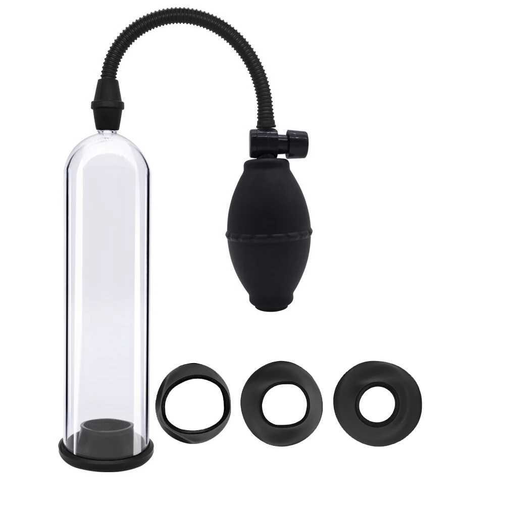 Penis Pump Sex Toys Male Masturbator Penile Extender Vacuum Pump Penis Enlargement Delay Lasting Trainer Massager Ring for Men W250618