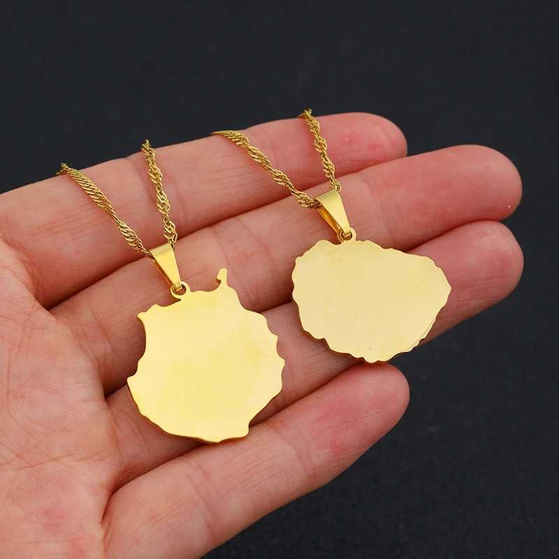 SONYA Spain Canary Islands Tenerife/Gran Canaria/Fuerteventura/La Palma/Lanzarote Pendant Necklaces Women Girl Jewelry #20220710 W250618