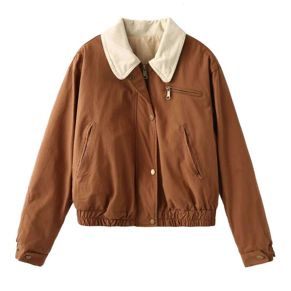 Autumn New Women's Clothing Fashionable Temperament Versatile Casual Maillard Outfit With Cotton Jacket