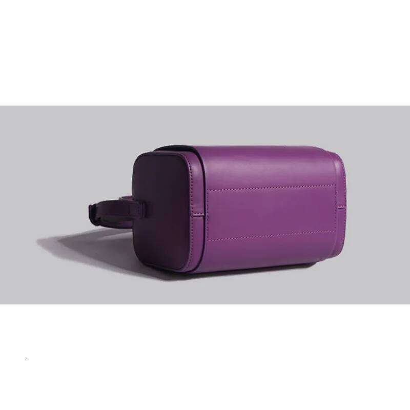 Handheld Box Women's New Fashionable Berry Purple Boston Bag, Versatile, Niche, Light Crossbody Bag