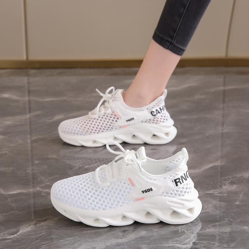 Fashion Summer Big Eye Mesh Breathable Thick Sole Versatile Sneakers Comfortable Women's Casual Shoes ddmythur