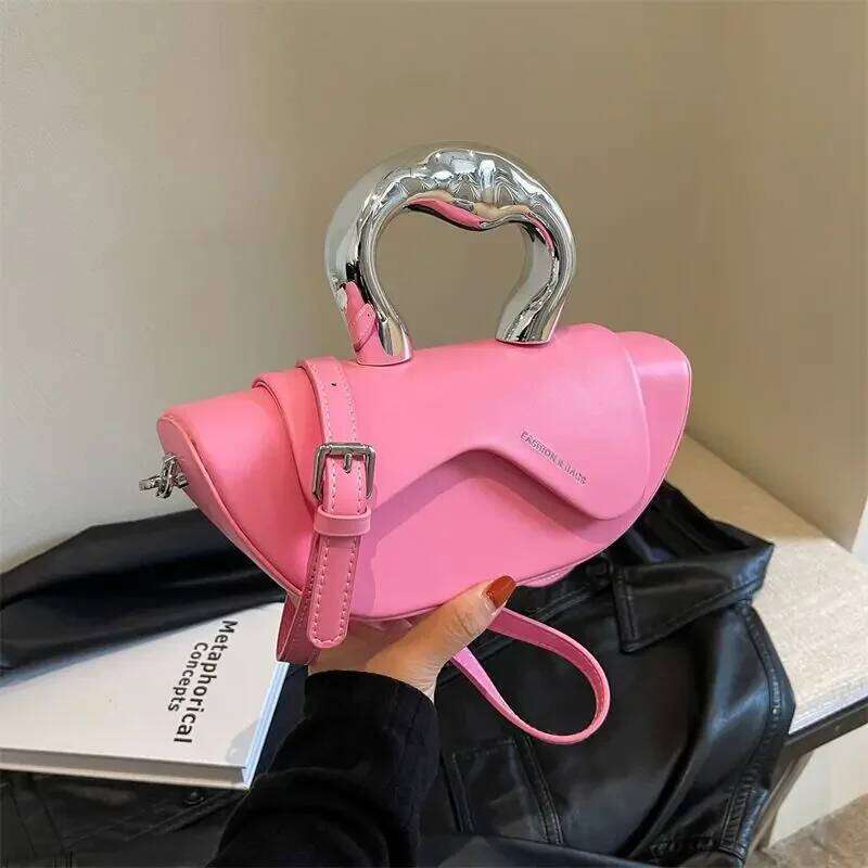 High Grade Dual Purpose Hobos Ladies 2025 Fashion Shell Shoulder Handbag Half Moon Package Boston Crossbody Bag Saddle Bags