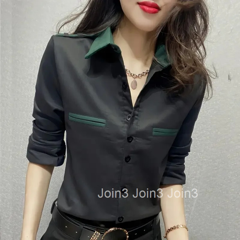 V Neck Shirts Blouses for Women Chiffon Woman Top Full Long Sleeve Elegant Social Tunic 2025 Novelty Chic Luxury Designer Cool