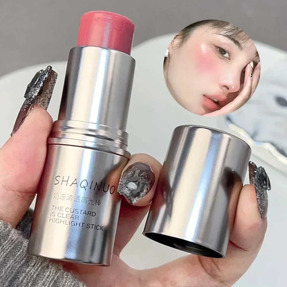Water Light Highlight Blush Stick Shimmer Waterproof Face Contour Illuminator Lasting Moisturizer Brighten Contouring Cosmetics XJ250618