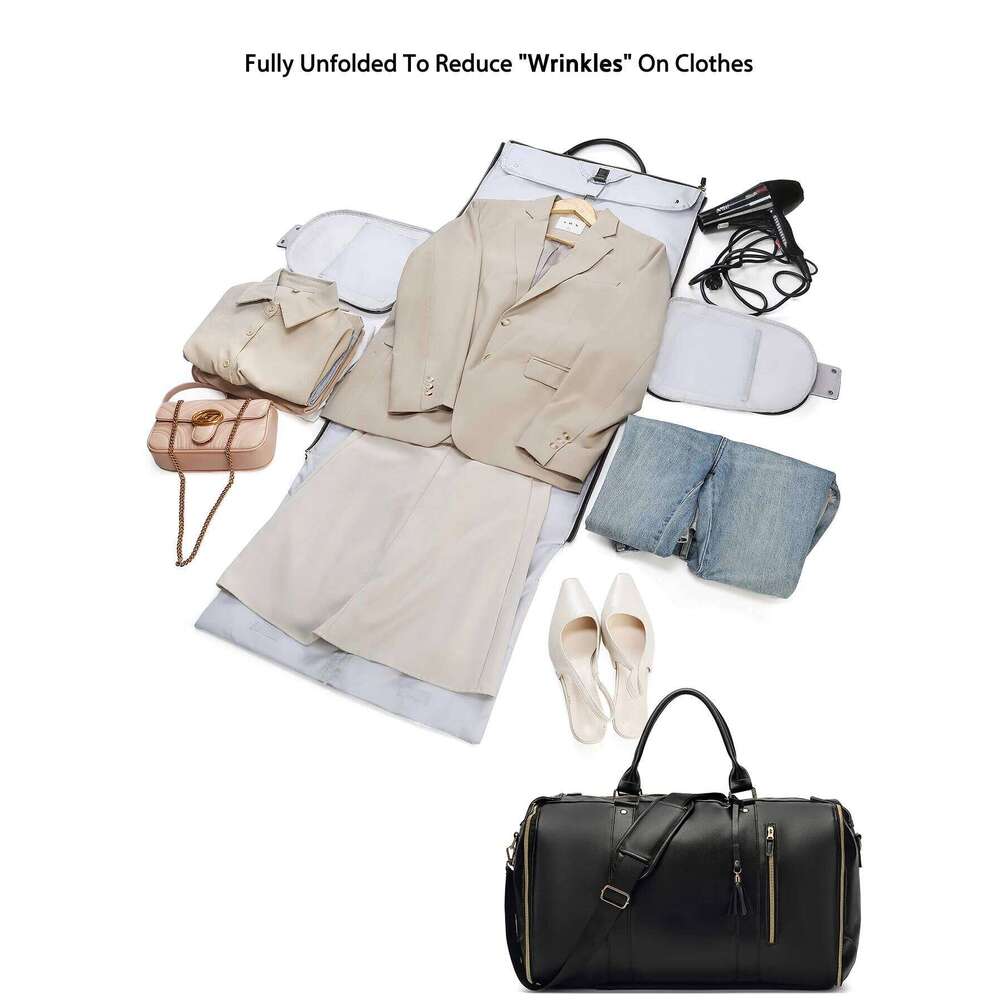 Jenni Hot PU Leather Travel Duffel Bag Limited Edition Foldable Storage Airport Handbag