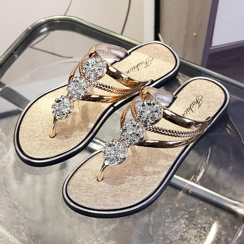 Water Diamond Women's Sandals Lightweight Casual Beach Women's Slippers Water Diamond Women's Sandals Designer Sandals