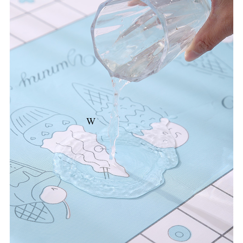 Household Waterproof and Oil-proof Leave-in Tablecloth Kitchen Anti-premium Table Mat W5