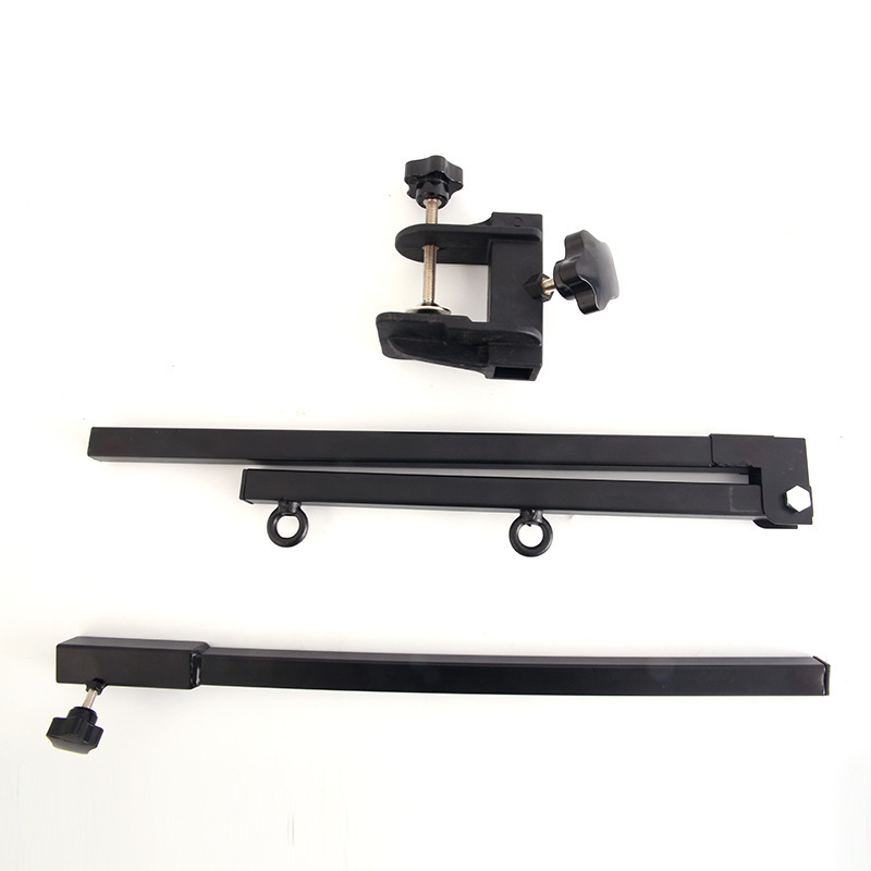 Yan Xuan Lehuo Pet Beauty Table Hanger Bracket Cross border Beauty Table Accessories Black Metal Folding Fixed Bracket