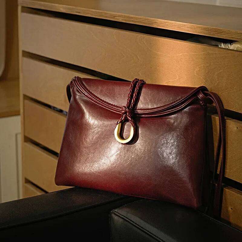 New Trend Women's Crossbody Bag Premium Leather Shoulder Handbags Ladies Messenger Purse Designer Gift Idea