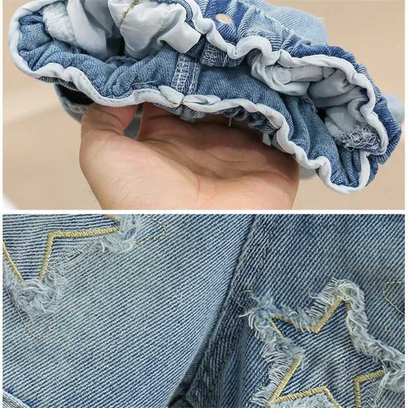 Slish Kids Child y2k Denim Shorts with Stars for Tweens Girl Harajuku Vintage Star Pattern Denim Shorts Summer Daily WearC250617