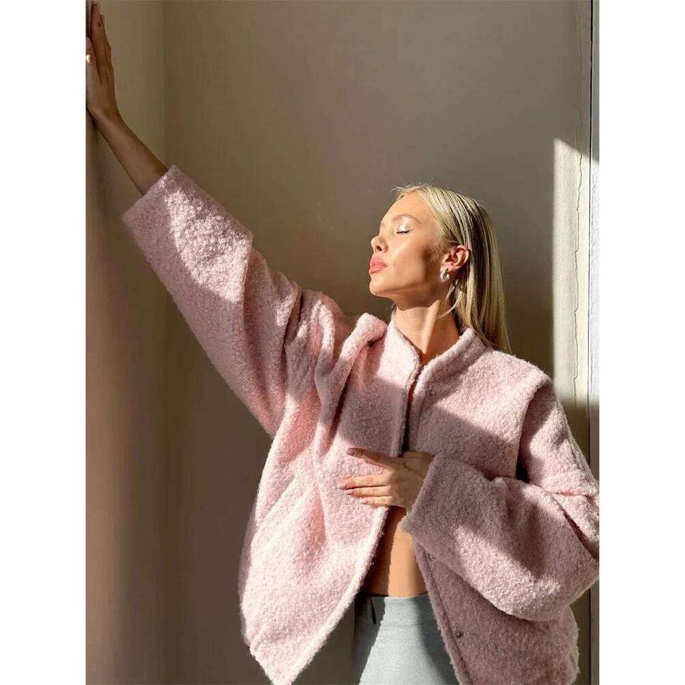 Tossy Winter Casual Sweater Jackets For Women Long Sleeve Loose Patchwork Fashion Solid Cardigan Coat Female Streetwear Outwear