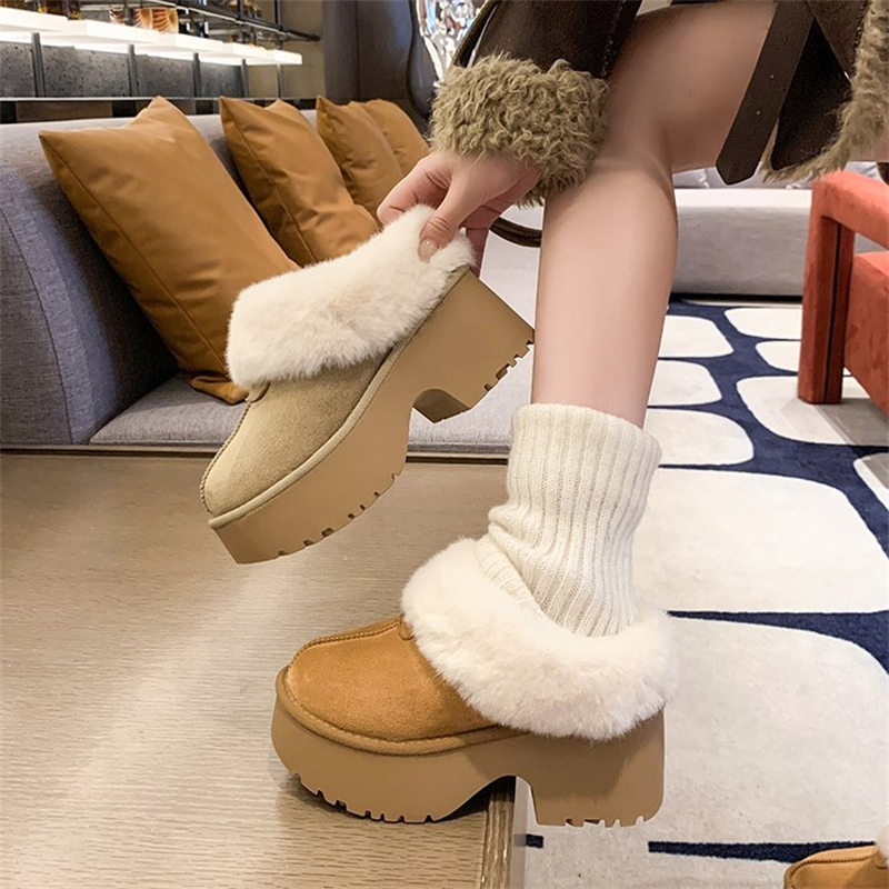 hot Free shipping designer for woman cotton shoes keep warm Ankle Boots vintage classic Fashion snow boots brown khaki dh911068014
