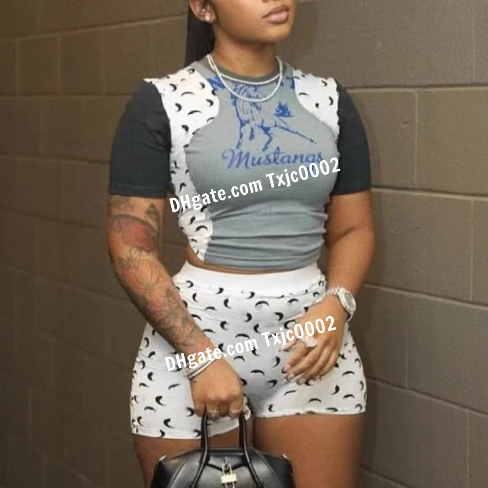 Summer Womens Designer 2026 New Tracksuits Sexy Suspenders Slim Two Piece Vest Yoga Pants Set Fashionable Print Sports Outfits 9 Styles