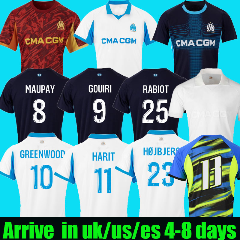 24 25 26 maillot de foot GREENWOOD marseilL e jersey soccer RABIOT 125th Anniversary 4th MAUPAY OUNAHI harit 2025 2026 OM man KIDS football shirt hommes enfants