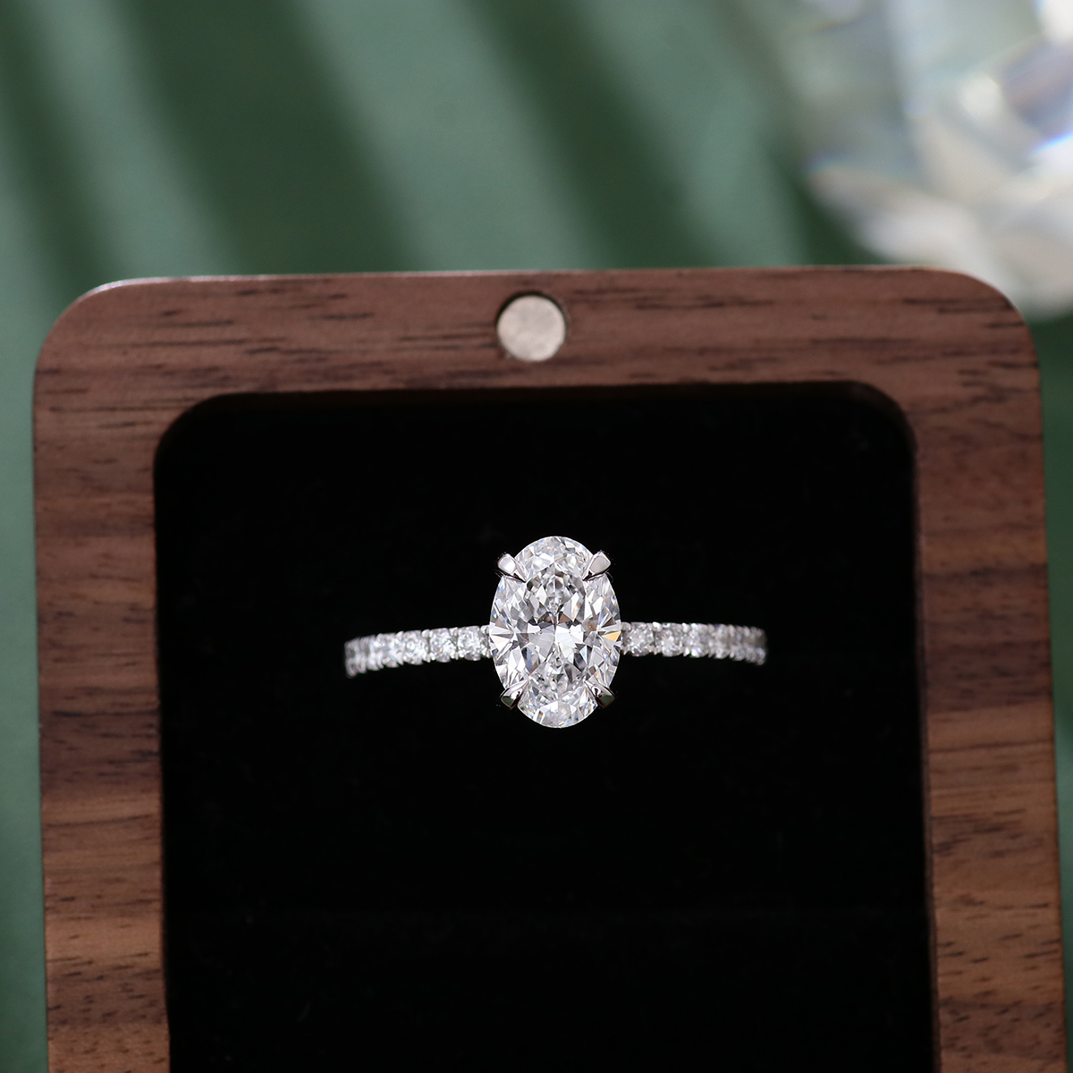 Provence Luxurious 18K White Gold D VVS1 Lab Grown Diamond Ring Fine Jewelry Rings Original Design Custom Jewelry Engagement Rings for Women