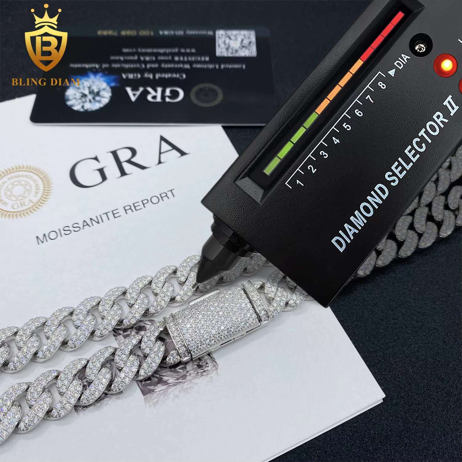 Moissanite Miami 12mm Hip Hop Iced Out Fine Jewelry Moissanite Diamond Cuban Link Chain 925 Sterling Silver Men Necklace