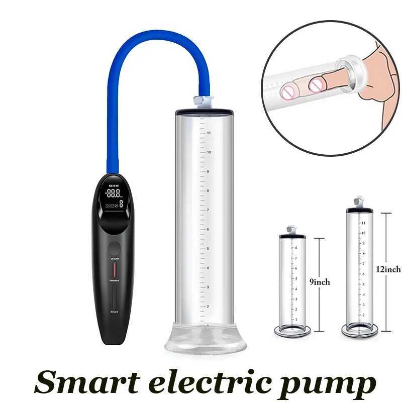 Smart Electric Penis Pump Vacuum Penis Enlarger Sex Toys For Men Acrylic Cylinder Dick Pump Penis Extender Trainer Sex Product W250618