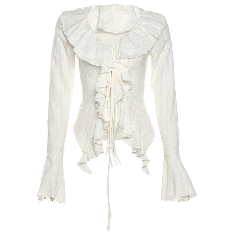 Autumn New Women's Solid Color Sexy Long Sleeve V-Neck Knitted Fringe Jacket B5